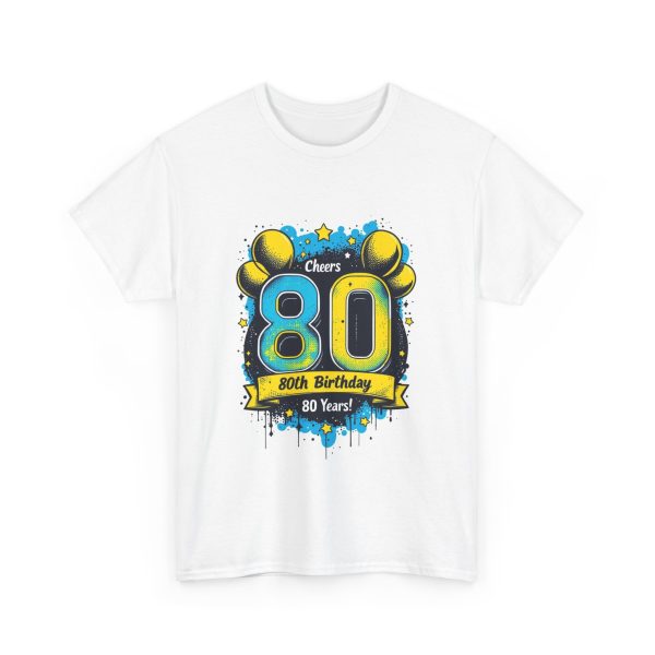 Cheers to 80 - T-shirt - Image 3