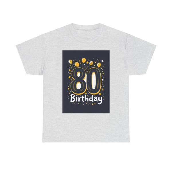 Golden 80th Birthday Celebration - T-shirt - Image 5