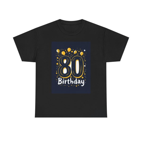 Golden 80th Birthday Celebration - T-shirt - Image 9