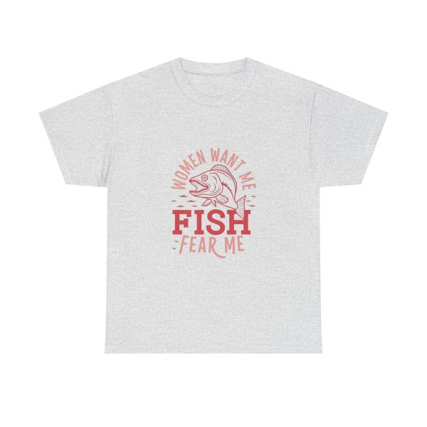 WOMEN WANT ME FISH FEAR ME - T-shirt - Image 5