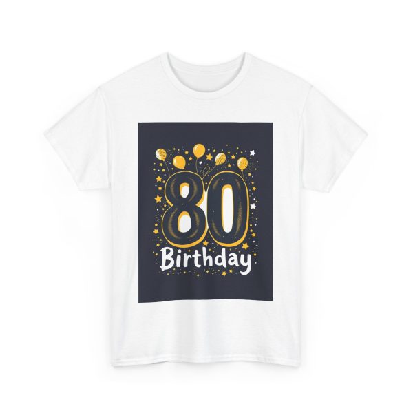 Golden 80th Birthday Celebration - T-shirt - Image 3