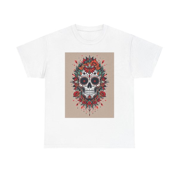 Vibrant Skull Bloom - T-shirt
