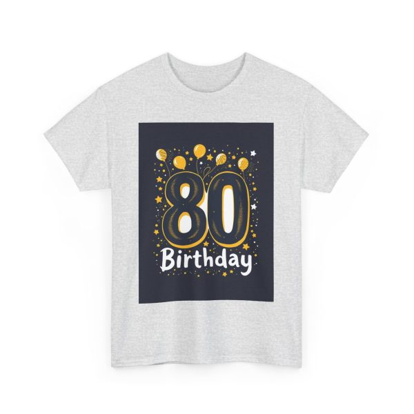 Golden 80th Birthday Celebration - T-shirt - Image 7
