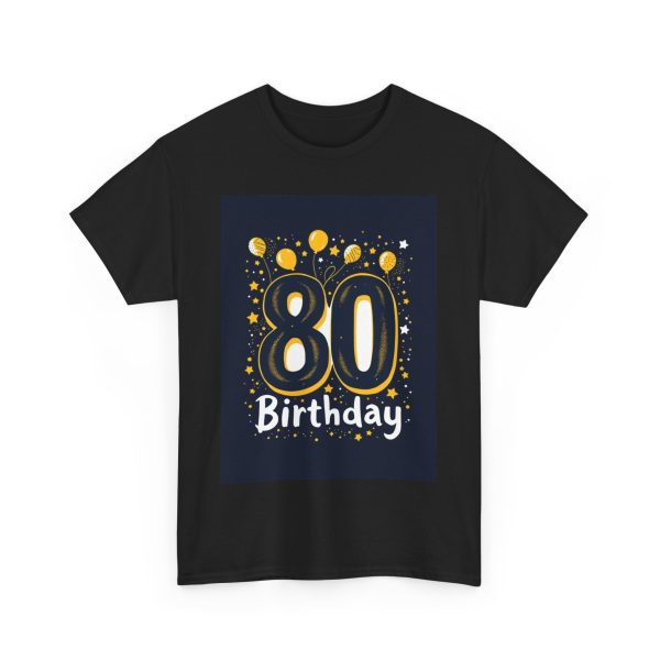 Golden 80th Birthday Celebration - T-shirt - Image 11